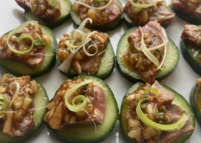 Aromatic duck bites